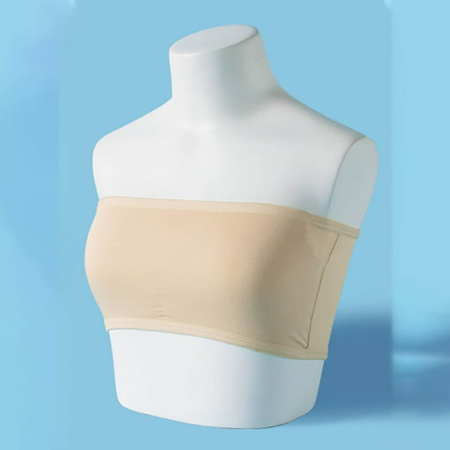 Girls' Strapless Bra with High Elasticity for Everyday Wear and Comfortable Support