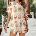 thumbnail image 2 of Cartoon Cake 2 Pack Women’s Pajama Set Print Sleepwear And Shorts Y2k Loungewear Sets S-5XL, 2 of 7