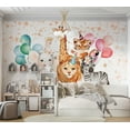 thumbnail image 4 of Kids Wallpaper Wall Mural - Happy Animals, 4 of 5