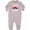 AC-Heather Grey, variant on Firefighter Daddy Baby Fireman Baby Fleece Romper