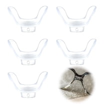HBMYN 5Pcs Eyeglass Nose Pads,U Shape Nose Pads for Glasses,Screw-On Nosepads,Anti-Slip Cushioned Silicone Nose Pads for Eyeglasses