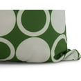 thumbnail image 2 of Simply Daisy, 16" x 16" Small Modcircles, Geometric Print Outdoor Pillow, Green, 2 of 2