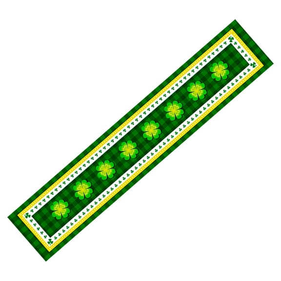 Healifty Patrick's Day Table Runner for Dining Table Decoration and Festive Party Atmosphere
