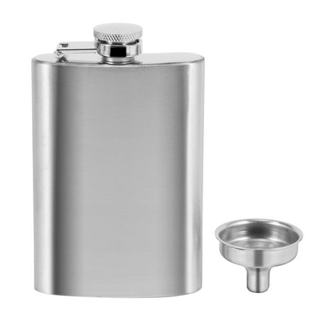 

Hip Flask with Funnel 4 Oz Stainless Steel Whiskey Flask 100% Leak Proof Portable Pocket Hip Flask for Liquor for Men
