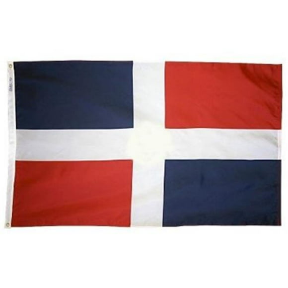 Annin Flagmakers 192275 12 in. X 18 in. Nyl-Glo Dominican Republic Civil Flag