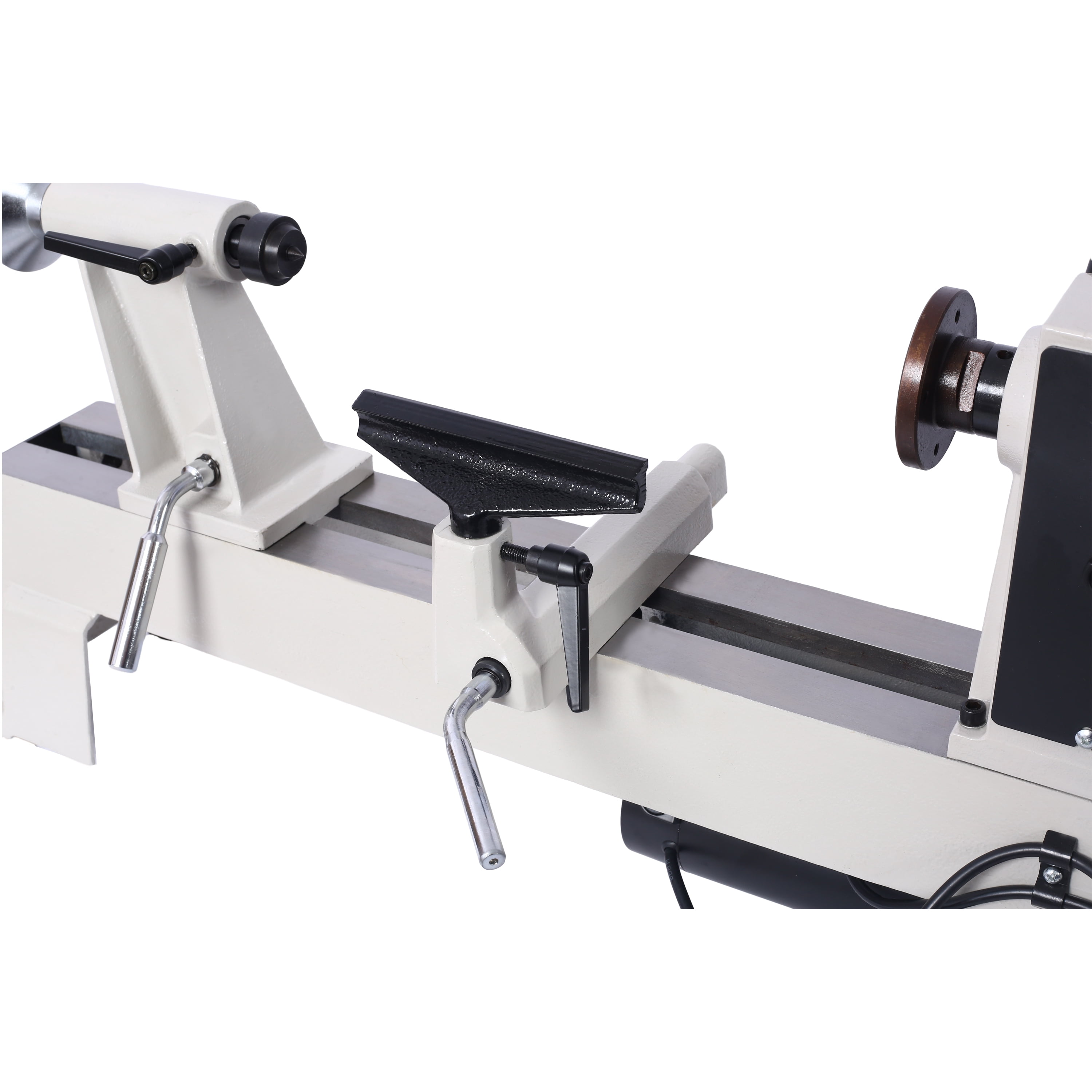 Wood Lathe, 18" Distance Between Centers, 12" Swing Over Bed, Variable Speed 650-3800 RPM, Digital Display