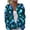 Blue, variant on Womens Halloween Sweaters Button Knit Long Sleeve Sweater Casual Pumpkin Ghost Graphic Fall Winter Outwear Blue 3XL