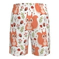 thumbnail image 6 of Kdxio Squirrel And Pattern Mens Casual Shorts - Drawstring Summer Beach Sports Shorts for Men, 6 of 9
