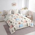 thumbnail image 2 of Erosebridal Kids Teens Jungle Adventure Twin Bedding Sets 7-Piece,Boys Girls Woodland Camping Theme Bedding Comforter Set,Grey Reversible, 2 of 6