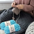 thumbnail image 1 of Ovillo de Lana de Bebé Teñido, Tejido a Mano con Degradado de Algodón de Leche de 5 Hebras, Hilo Acrílico de Ganchillo de 50 G y 325 M para Tejer, Manualidades y Accesorios., 1 of 6