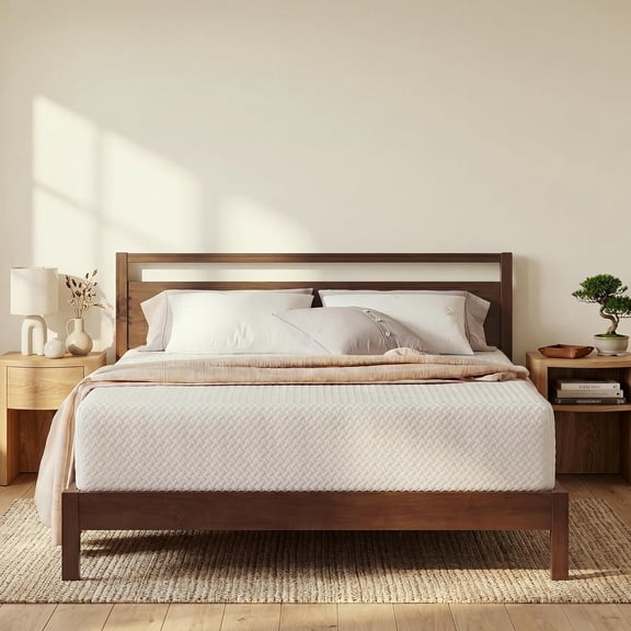 Full Size Mattress, 6 Inch Full Mattress, Basic Matcha Cooling Gel Memory Foam Mattress in a Box, Pressure Relief with Medium Firm Support, CertiPUR-US Certified, 75''L x 54''W