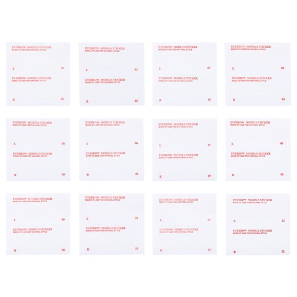72pcs Eyebrow Stencil Eyebrow Makeup Kit Reusable Eyebrow Template Stencils