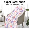 thumbnail image 2 of Flamingo Blanket Gift - 40 x 50 Inches Aesthetic Throw Blanket for Flamingo Lovers, Girls & Women - Pink Soft Fuzzy Blankets for Bed, Couch & Travel, 2 of 5