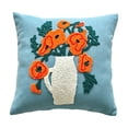 thumbnail image 2 of Zynviq Multicolor Decorative Pillow Covers 18x18inch Couch Pillow Covers Flower Polyester Square with Zipper, 2 of 6