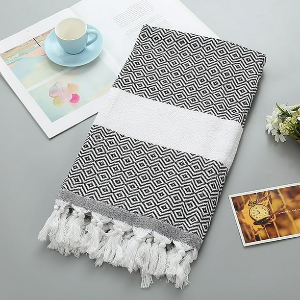 Toalla de baño de algodón absorbente gran tamaño Xihbxyly estilo europeo color arena turco