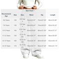 thumbnail image 3 of BLVB Teen Girls Wide Leg Sweatpants Elastic High Waist Loose Baggy Joggers Kids Fall Outfits with Pockets(White,14-15 Years), 3 of 6