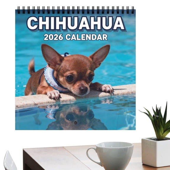 SHENERDA 2026 Calendars Wall Dog-Themed January To December Family Planner 2026 Wall Planner for Home Bedroom School Work Apartment Dormitory Hotel Classroom positive