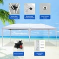 thumbnail image 5 of 10'x20' Pop Up Canopy Tent with 4 Sidewalls, Heavy Duty Outdoor Party Tent with Carry Bag, Portable Commercial Instant Canopies and Folding Wedding Tent for Garden, Backyard, Patio (White), 5 of 9