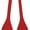 Red, variant on Jacob Alexander Men's Solid Color Extra Large Self-Tie Bow Tie - Burgundy