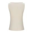 thumbnail image 5 of QUNYINEY Sleeveless Womens Tank Tops Solid Crop V Neck Casual Shirts Ribbed Slim Tank Tops, 5 of 7