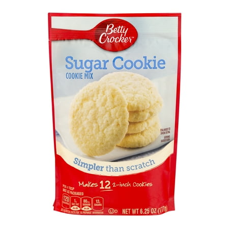 Betty Crocker® Cookie Mix Sugar Snack Size Makes 12 Cookies 6.25 oz ...