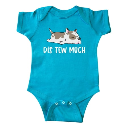 

Inktastic Napping Dis Tew Much Pit Bull Spots Gift Baby Boy or Baby Girl Bodysuit