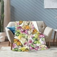 thumbnail image 6 of KLL Fleece Blanket Plush Throw Blanket Butterflies2 ,Soft Fuzzy Cozy Flannel Blanket for Couch Sofa Bed.(50"x40" ), 6 of 7
