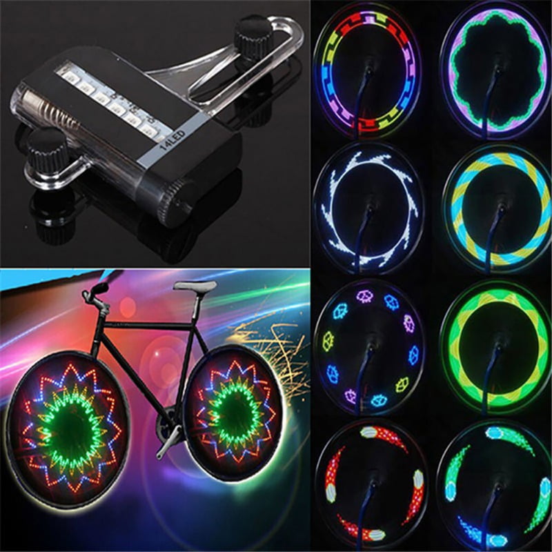 Bicycle Wheel Light LED Bike Tire Light Plastic Sensor Cycling Tyre Spoke Lamp 