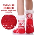 thumbnail image 4 of Boliang Kids Girls Boys Slipper Socks Soft Thick Cozy Fuzzy Animal Anti-Slip Winter Thermal Christmas Socks Indoor, 4 of 6