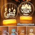 thumbnail image 2 of IKemiter Lampe à Thème Ramadan Télécommandée Lanterne/château Coloré Lumière de Nuit Parfumée Table LED Islamique, 2 of 7