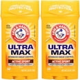thumbnail image 2 of Arm & Hammer Ultramax Anti-Perspirant Deodorant Active Sport 2.60 Oz ( Pack Of 2), 2 of 3