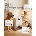 thumbnail image 6 of PiFi Automatic Cat Feeder with Camera, 6L Dual Hopper Cat Food Dispenser, Smart Automatic Dog Feeder, 5G 2.4G WiFi App Control, 1080P Dual HD Video, Night Vision, 2-Way Audio, Multi Cat Feeder, 6 of 9