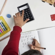 Dvkptbk A calculator Basic Standard Calculators Mini Digital Desktop Calculator with 8-Digit LCD Display. Calculator Pocket Size for Home School for Kids