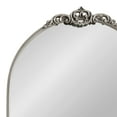 thumbnail image 3 of Kate and Laurel Myrcelle Traditional Arched Mirror, 21 x 26, Antique Silver, Decorative Arch Mirror with Ornate Garland Detailing along the Crown and Edges of the Frame, 3 of 7