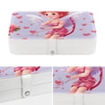 thumbnail image 4 of Cupid Earring and Bracelet Holder Organizer Box with Removable Compartment and Portable PU Leather, 4 of 6