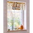thumbnail image 4 of Valances for Windows Fall Welcome Rod Pocket Cafe Window Treatments Valance Curtains for Kitchen Bathroom Laundry Basement Windows 60"x18", 4 of 6