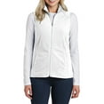thumbnail image 1 of Mafoose Women's Tricot Pockets Lightweight Microfleece Vest White x-Large, 1 of 5