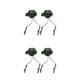 thumbnail image 1 of Sidaley Adaptador de riel para auriculares de casco, cascos de caza, soporte giratorio de 360 ​​grados para auriculares, equipo para Verde 2piezas, 1 of 6