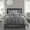 Grey, variant on Lanco Tufted Embroidery Comforter Set King Size , 7 Piece White Fashion Bedding Set , Ultra-soft