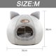 thumbnail image 4 of Tienda de campaña para mascotas, cama cueva para gatos, cachorros, saco de dormir semicerrado suave, sofá, cama iglú para mascotas de interior, 4 of 7