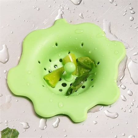 

Colorful Silicone Kitchen Sink Filter Sewer Drain Shower Drain Hair Strainers Strainer Filter Bathroom Floor Drain (Color : C)