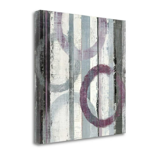 35" x 35" Plum Zephyr II By Mike Schick - Print on Canvas Fabric Multi-Color