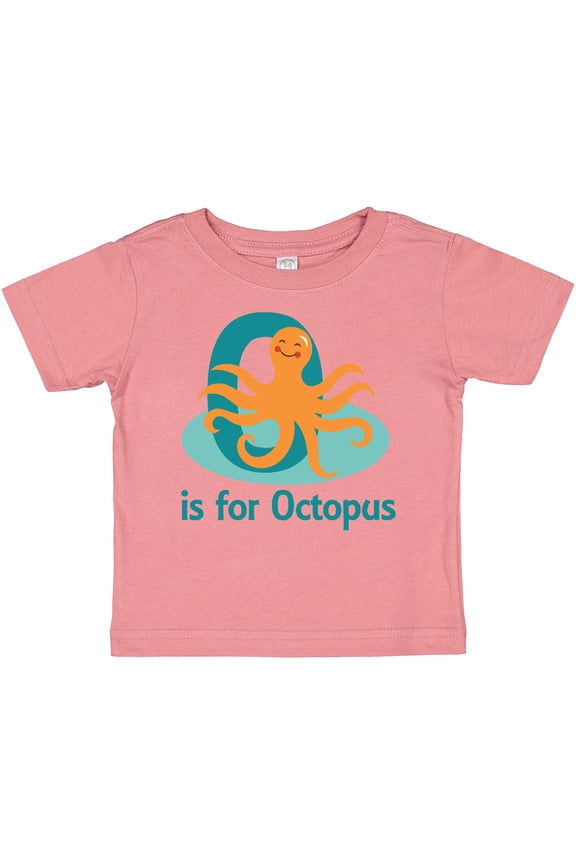 O is for Octopus monogram Boys or Girls Baby T-Shirt