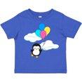 thumbnail image 3 of Inktastic Cute Penguin with Balloons Boys or Girls Toddler T-Shirt, 3 of 5