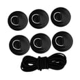 thumbnail image 2 of 6x D Patch ,Round D ,Deck Attachment ,Tie Down D Pad, Deck Rigging for Paddleboard Deck Canoe Raft Inflatable Boat Black, 2 of 8