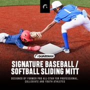 Guardian Baseball Sliding Mitt - Youth and Adult Sizes - Sliding Glove for Baseball - Elastic Compression Strap- 2 per Pack