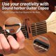 thumbnail image 3 of Cejilla de guitarra con soporte para púas y 4 púas para guitarra eléctrica acústica mandolina del ukelele Banjo, 3 of 5