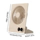 thumbnail image 4 of Ventilador Escritorio Pequeño Circulador Aire Recargable Por USB Refrigeración (Beige), 4 of 6