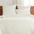 thumbnail image 4 of Levtex Home - Cross Stitch - 100% Cotton - Euro Sham (26x26in.) Set of 2 - Cream, 4 of 4