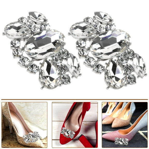 Homoyoyo Zinc Alloy Shoe Clips for Women, Elegant Detachable Shoe Accessories for Daily Wear and Special Occasions